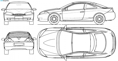 1999 Mercury Cougar Coupe blueprint