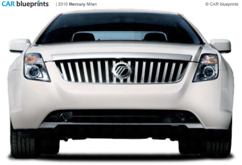 2010 Mercury Milan Sedan blueprint