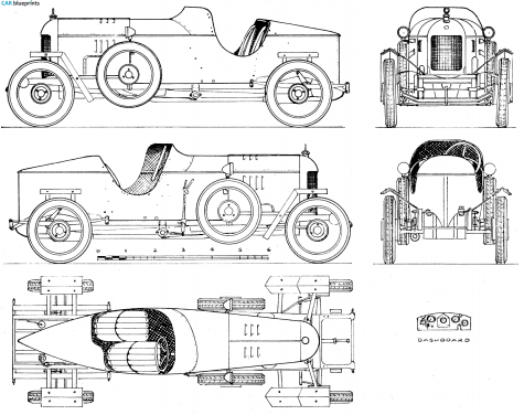 1925 MG Kimber Special OW blueprint