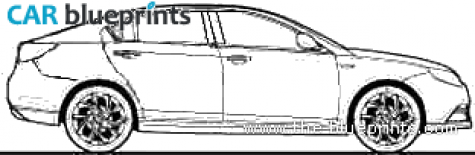 2011 MG 6 1.8l TCI/TSE Hatchback blueprint