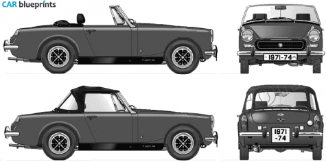 1971 MG Midget Mk IV Roadster blueprint