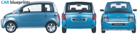 2001 Microcar MC1 Hatchback blueprint