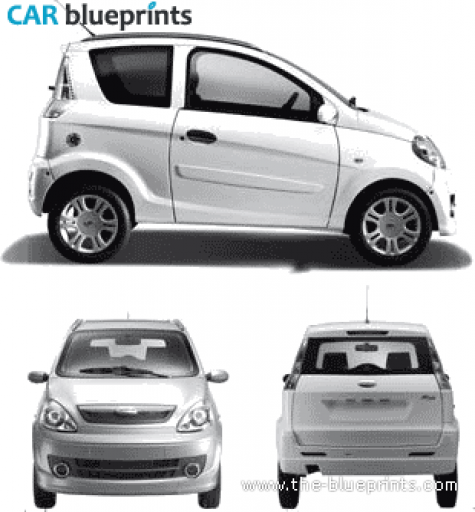 2010 Microcar MGO Hatchback blueprint