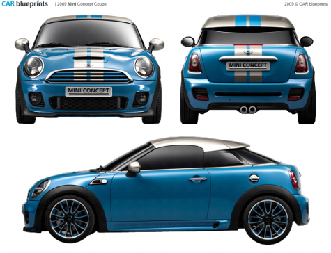 2010 Mini Concept Coupe blueprint