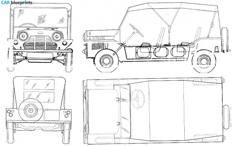 1964 Mini Moke Cabriolet blueprint