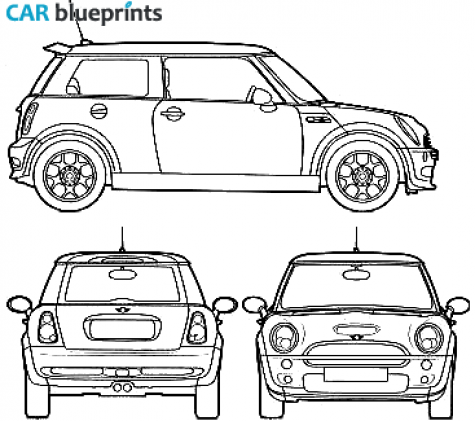 2006 Mini One Hatchback blueprint