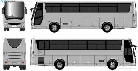 Mitsubishi Aeroqueen Bus blueprint