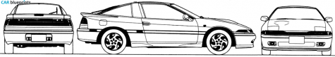 1993 Mitsubishi Eclipse I Coupe blueprint