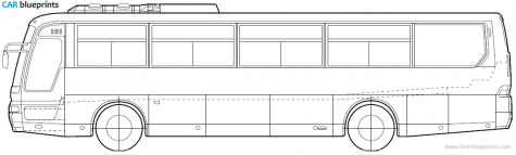 2007 Mitsubishi - Fuso Aero Queen Bus blueprint