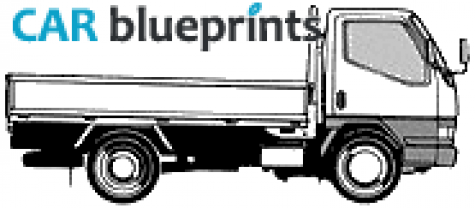 2007 Mitsubishi Fuso Canter FB Truck blueprint