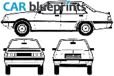 1979 Mitsubishi Galant 2000 Turbo Sedan blueprint