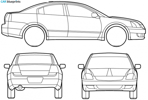 2007 Mitsubishi Galant 380 Sedan blueprint