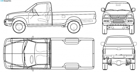 2005 Mitsubishi L 200 Pick-up blueprint