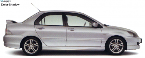 2003 Mitsubishi Lancer Intense Sedan blueprint