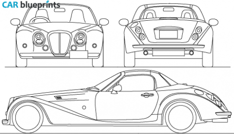 2010 Mitsuoka Himiko Cabriolet blueprint