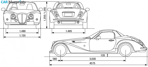 2008 Mitsuoka Himiko Cabriolet blueprint