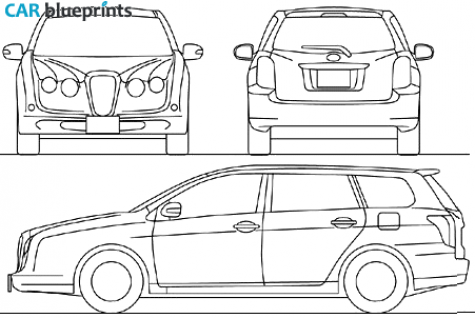 2010 Mitsuoka Nouera Estate Wagon blueprint