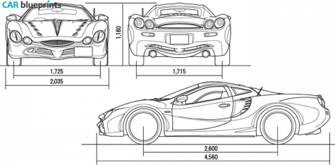 2001 Mitsuoka Orochi Coupe blueprint