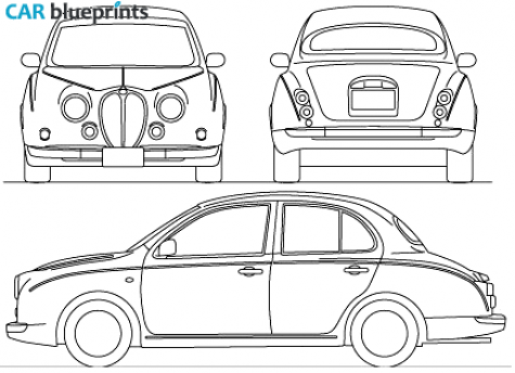 2009 Mitsuoka Viewt Sedan blueprint