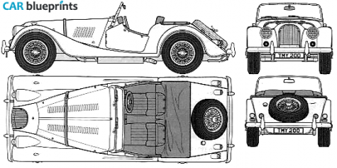 1955 Morgan 4-4/2 Cabriolet blueprint