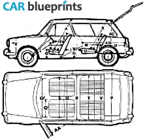 1971 Morris 1300 Wagon blueprint