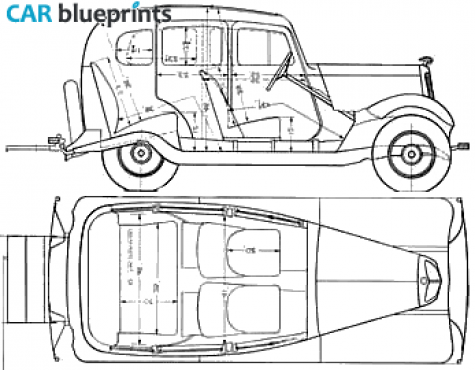 1935 Morris Eight Series 1 Sedan blueprint