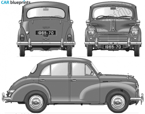 1965 Morris Minor 1000 Sedan blueprint