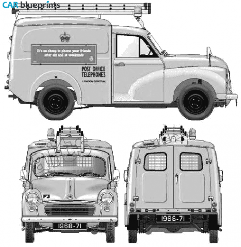 1968 Morris Minor 1000 Van blueprint