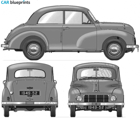 1949 Morris Minor MM Sedan blueprint