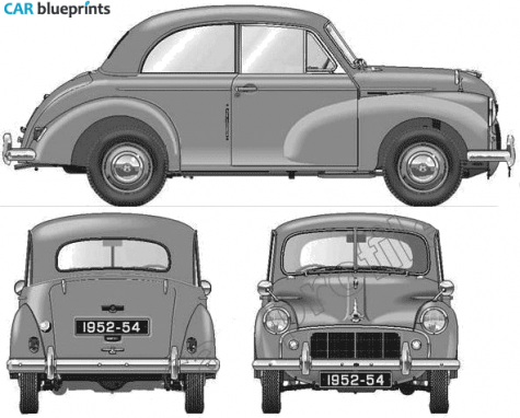 1954 Morris Minor S2 Sedan blueprint