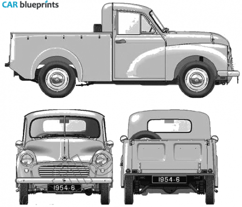 1954 Morris Minor S2 Pick-up blueprint