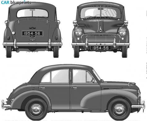 1954 Morris Minor S2 803 Sedan blueprint