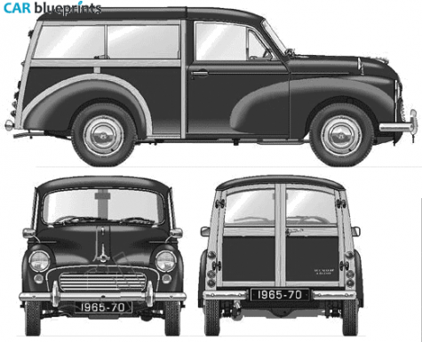 1969 Morris Minor Traveller Van blueprint