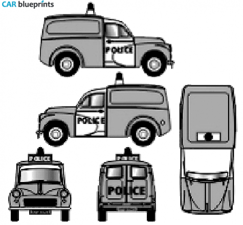 1969 Morris Minor Van blueprint