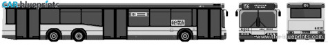 2005 Neoplan N4020TD Bus blueprint