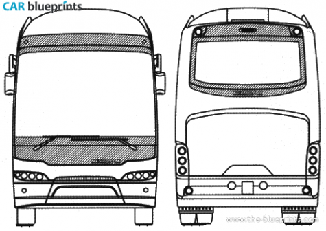 Neoplan Tourliner Bus blueprint