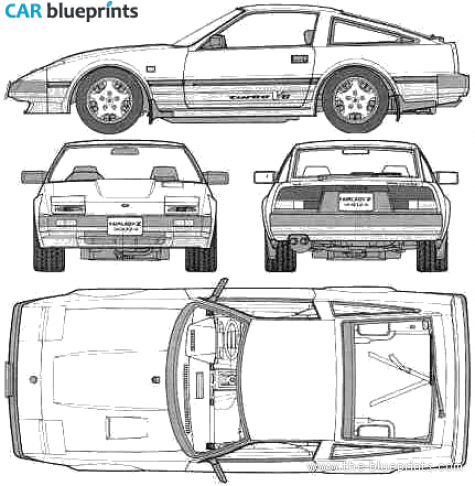 1988 Nissan 300ZX Coupe blueprint