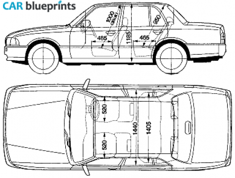 2002 Nissan Crew Sedan blueprint