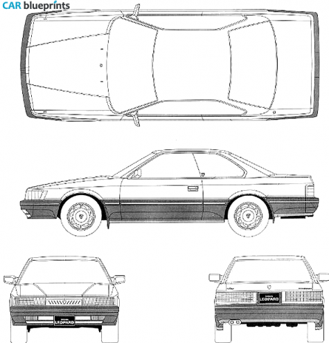 1986 Nissan Leopard Coupe blueprint