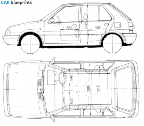 Nissan Micra K10 Hatchback blueprint