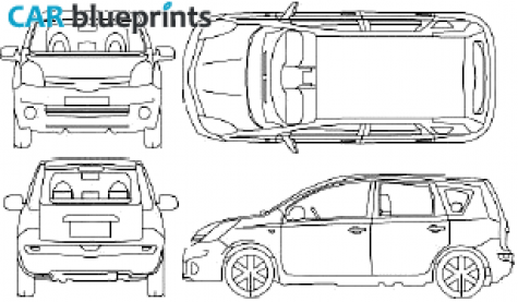 2007 Nissan Note Wagon blueprint