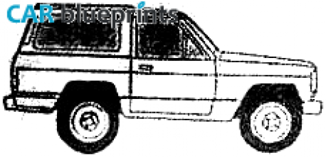 1980 Nissan Patrol 2-door SUV blueprint