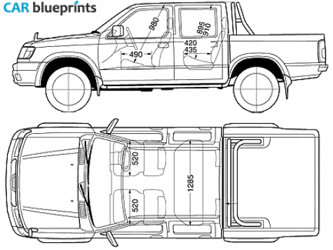 2001 Nissan D22 Pick-up blueprint