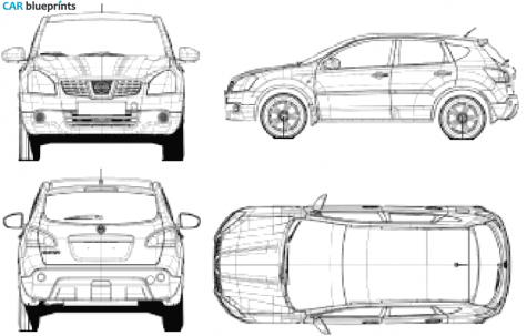 2007 Nissan Qashqai Wagon blueprint