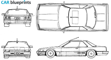 1981 Nissan Skyline R30 2000RS Turbo Coupe blueprint