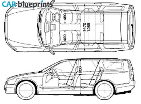 2004 Nissan Stagea M35 Wagon blueprint