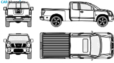 2006 Nissan Titan Pick-up blueprint