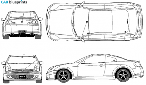 2004 Nissan Skyline V35 350GT Impul 535CS Coupe blueprint