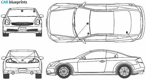 2003 Nissan Skyline V35 350GT Coupe blueprint