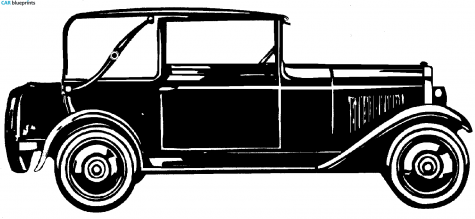 1928 NSU 734 Cabriolet blueprint